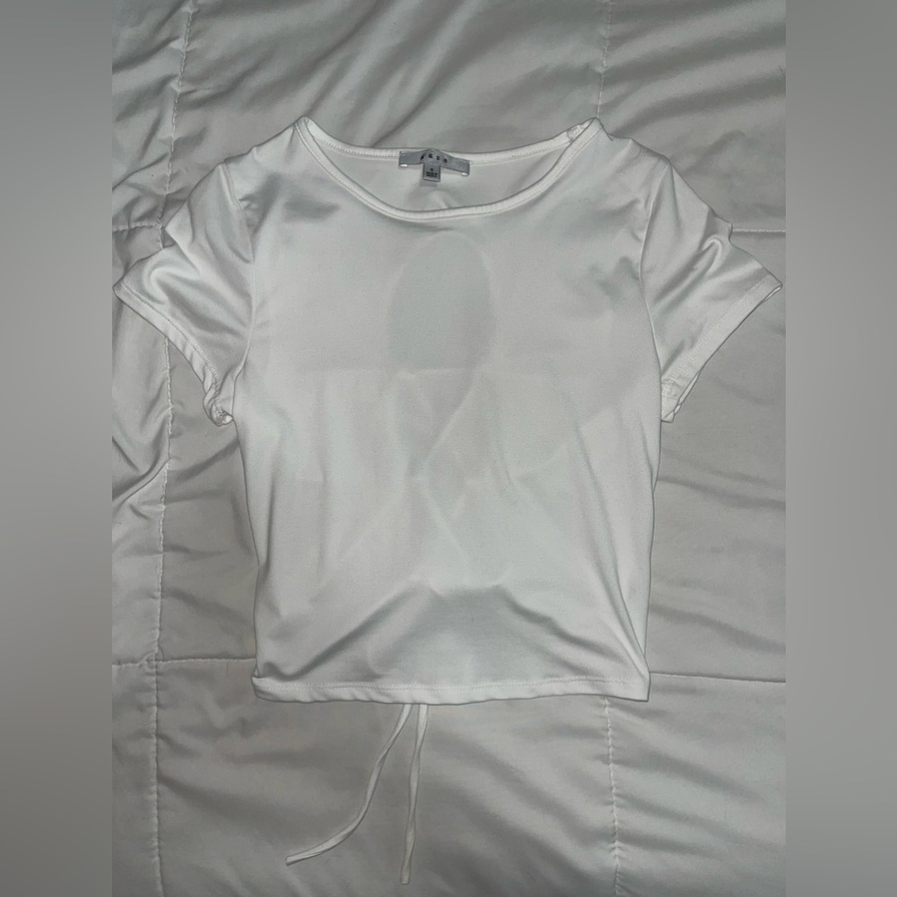 White crop top open back